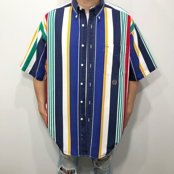 Vintage Tommy Hilfiger Shirt Lion Crest Logo (XL)