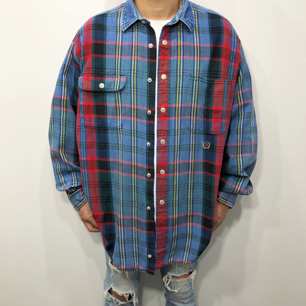 Vintage Tommy Hilfiger Shirt Lion Crest Logo (XL)