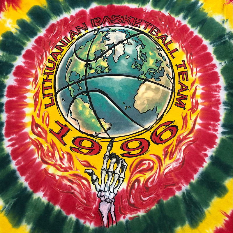 [NEW] Grateful Dead Tie-Dye T-Shirt Basketball (S, L)