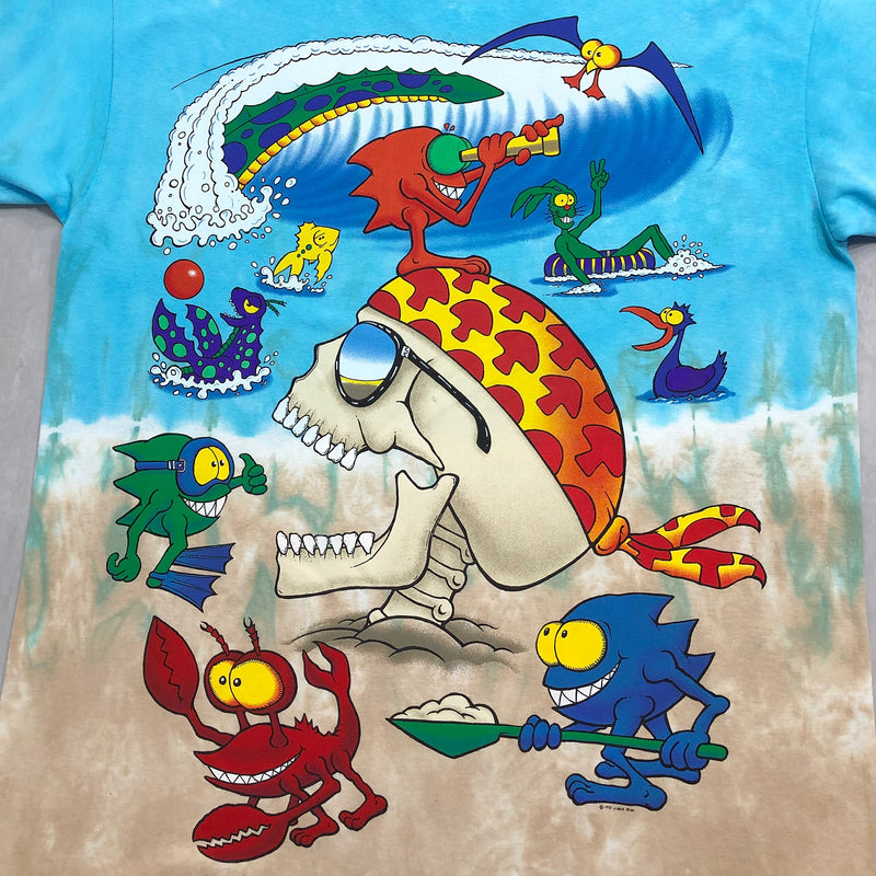 [NEW] Liquid Blue Tie-Dye T-Shirt Mars Beach (L, XL)