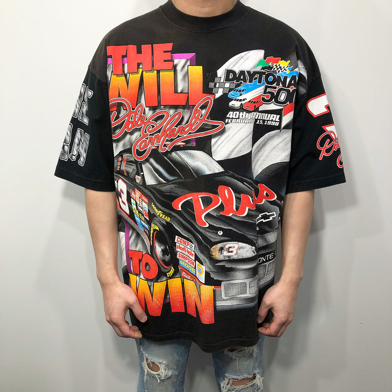Chase Nascar T-Shirt 1998 Daytona 500 Winner #3 Dale Earnhardt USA (L-XL)