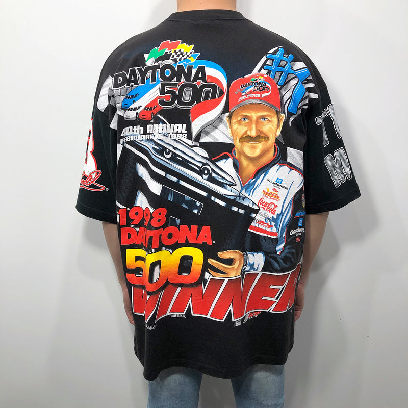 Chase Nascar T-Shirt 1998 Daytona 500 Winner #3 Dale Earnhardt USA (L-XL)