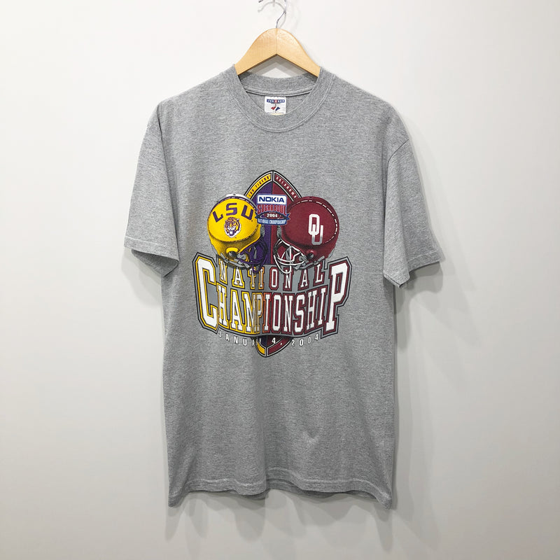 Jerzees T-Shirt National Championship Louisiana Uni vs Oklahoma Uni (M)