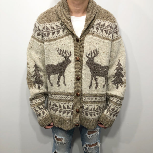 Vintage Lauren Ralph Lauren Wool Knit Cardigan (L)