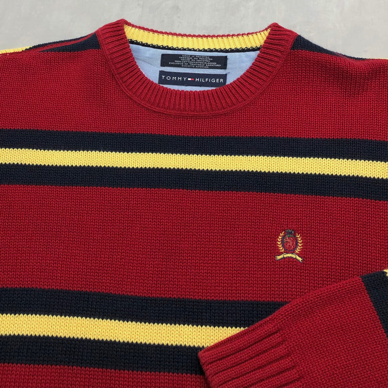 Tommy Hilfiger Knit Sweater Lion Crest Logo (L)