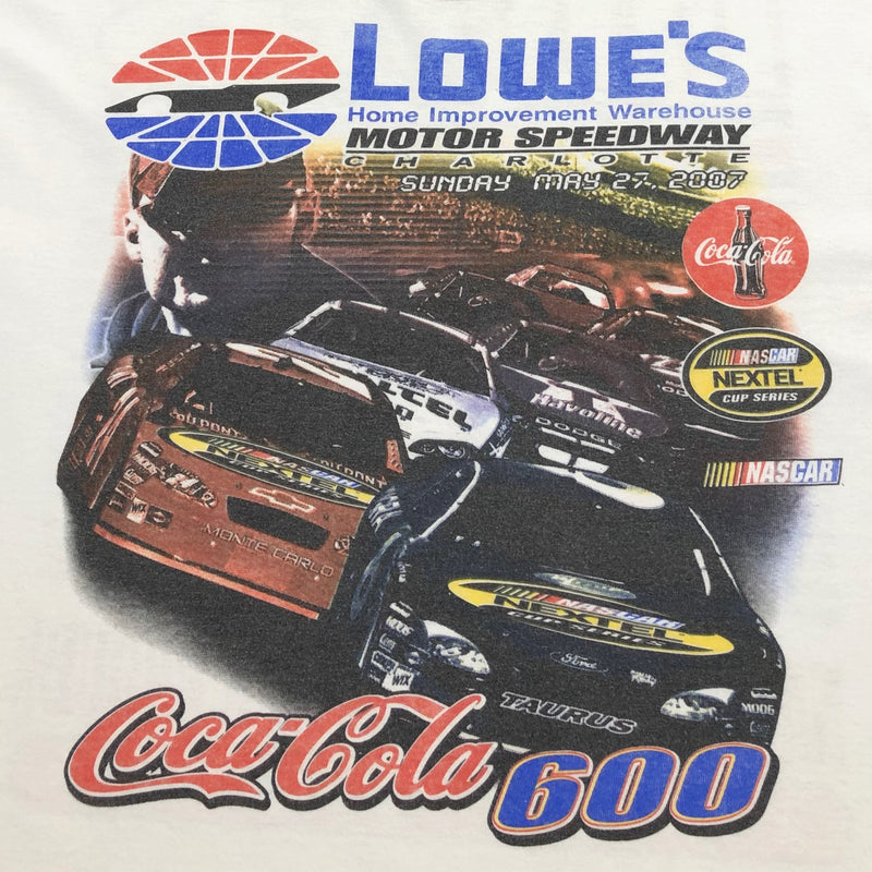 Hanes Nascar T-Shirt Lowe's Motor Speedway Coca-Cola 600 (XL)