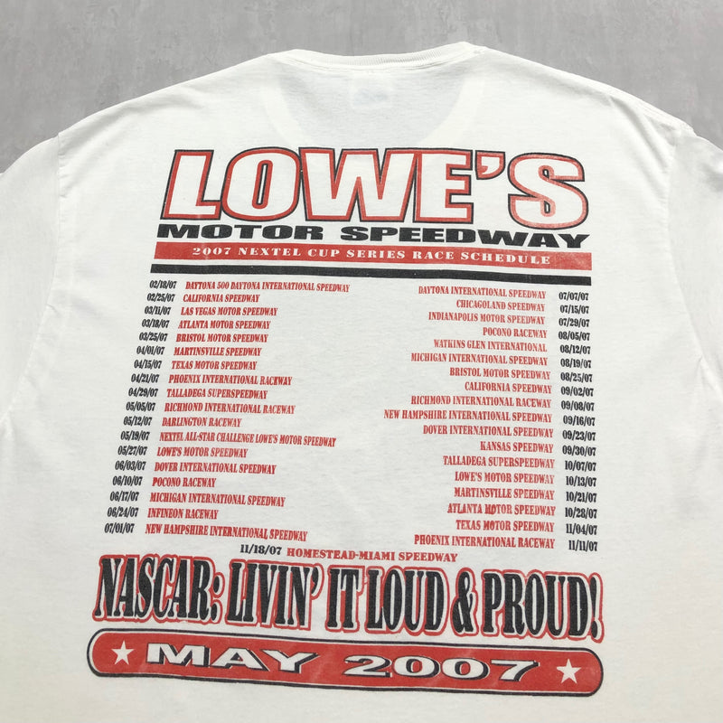 Hanes Nascar T-Shirt Lowe's Motor Speedway Coca-Cola 600 (XL)