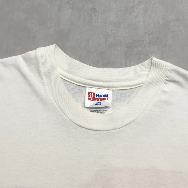 Vintage Hanes T-Shirt 1993 Kellogg's Corn Flackes #5 Tony Labende (L)
