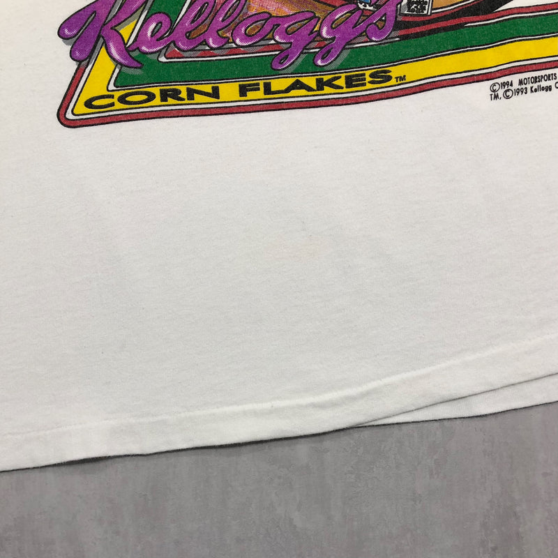 Vintage Hanes T-Shirt 1993 Kellogg's Corn Flackes #5 Tony Labende (L)