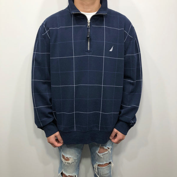 Nautica Quarter Zip Sweatshirt (XL)