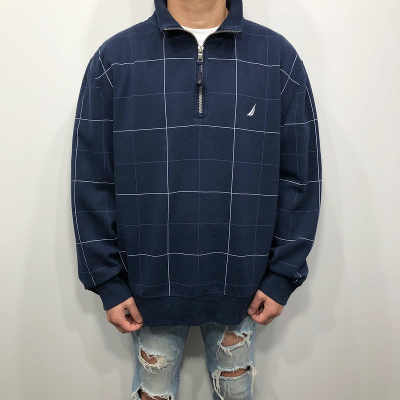 Nautica Quarter Zip Sweatshirt (XL)