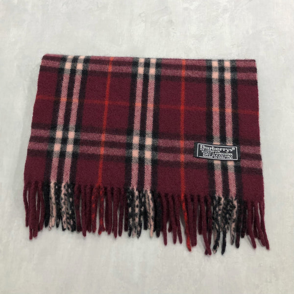 Vintage late 80s - 90s Burberrys Lambswool Scarf England
