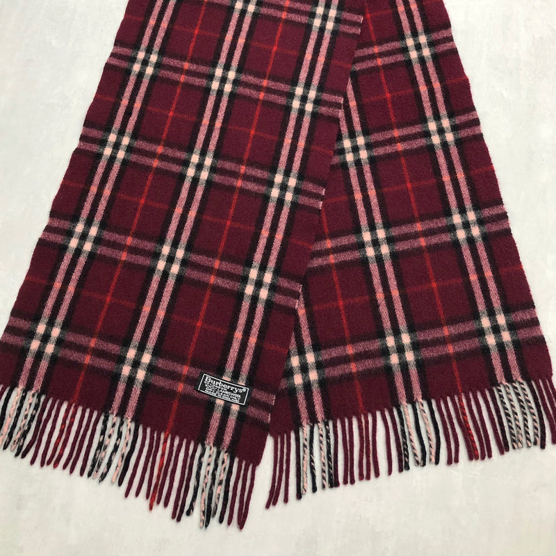 Vintage late 80s - 90s Burberrys Lambswool Scarf England