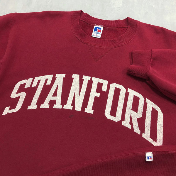Vintage Russell Fleeced Sweatshirt Stanford Uni USA (M/SHORT)