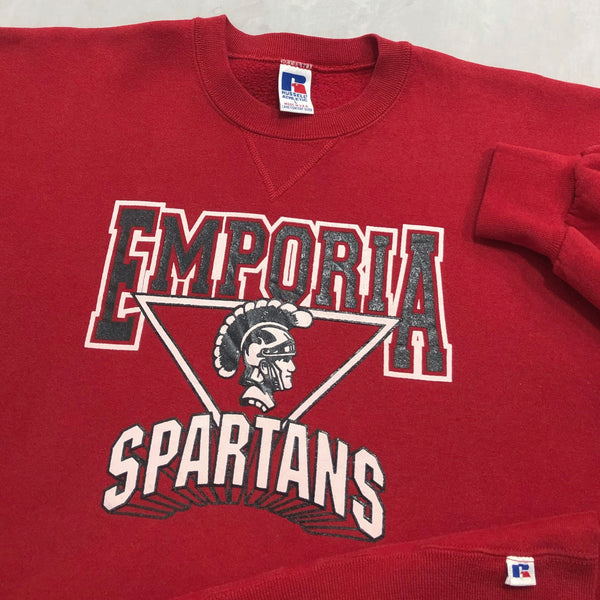 Vintage Russell Fleeced Sweatshirt Emporia School Spartans USA (L)