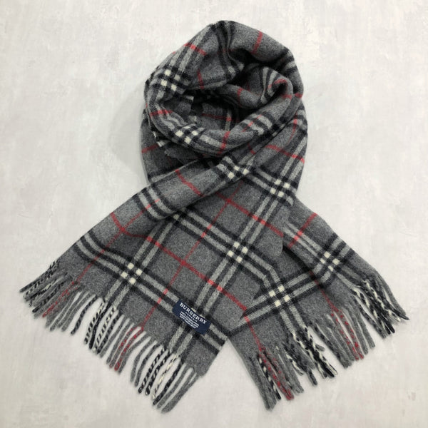 Vintage Burberry Lambswool Scarf England