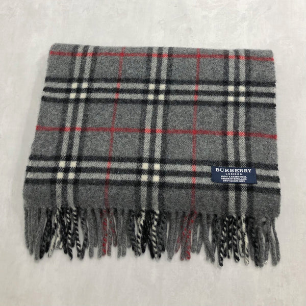 Vintage Burberry Lambswool Scarf England