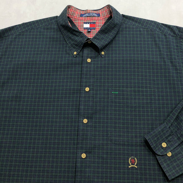 Vintage Tommy Hilfiger Shirt Lion Crest Logo (3XL/TALL)