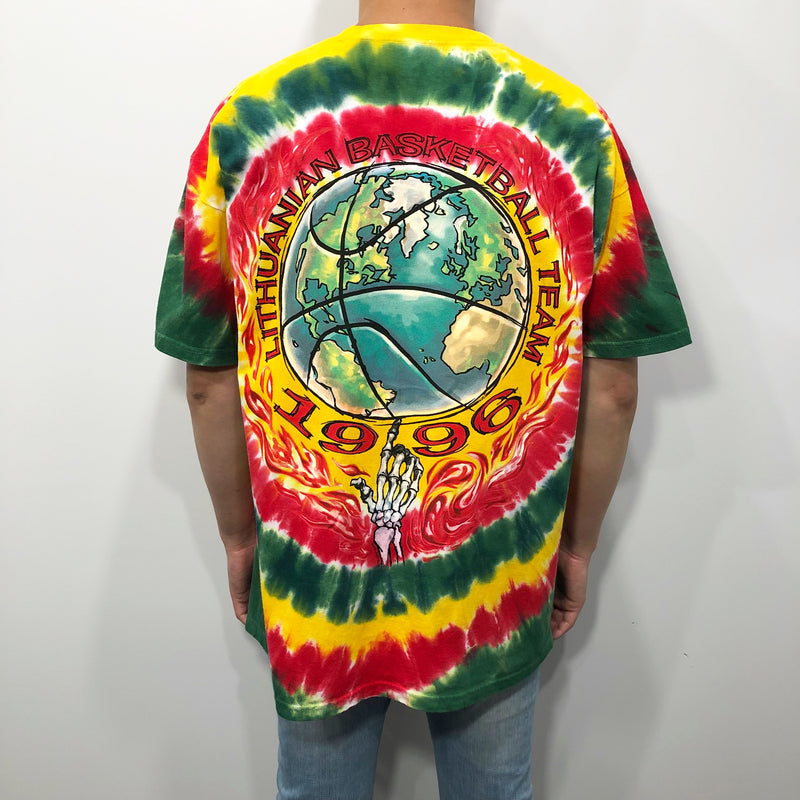 [NEW] Grateful Dead Tie-Dye T-Shirt Basketball (S, L)