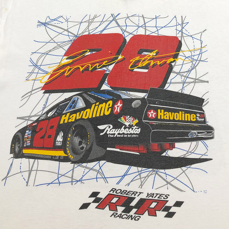 Vintage Hanes T-Shirt Texaco Havoline #28 Ernie Irvan (XL)