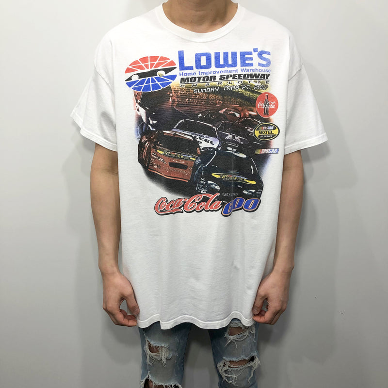 Hanes Nascar T-Shirt Lowe's Motor Speedway Coca-Cola 600 (XL)