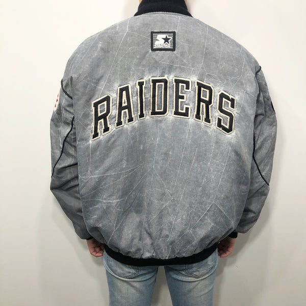 Vintage Starter Jacket NFL Las Vegas Raiders USA (L/BIG/SHORT)