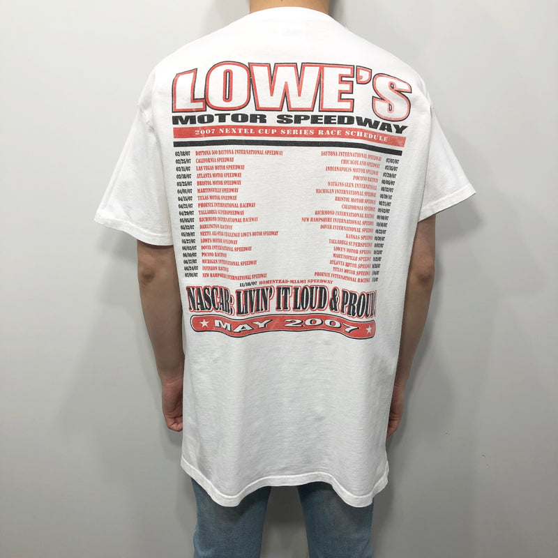 Hanes Nascar T-Shirt Lowe's Motor Speedway Coca-Cola 600 (XL)
