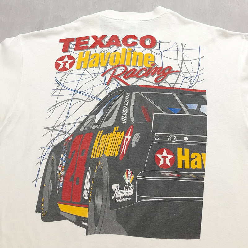 Vintage Hanes T-Shirt Texaco Havoline #28 Ernie Irvan (XL)