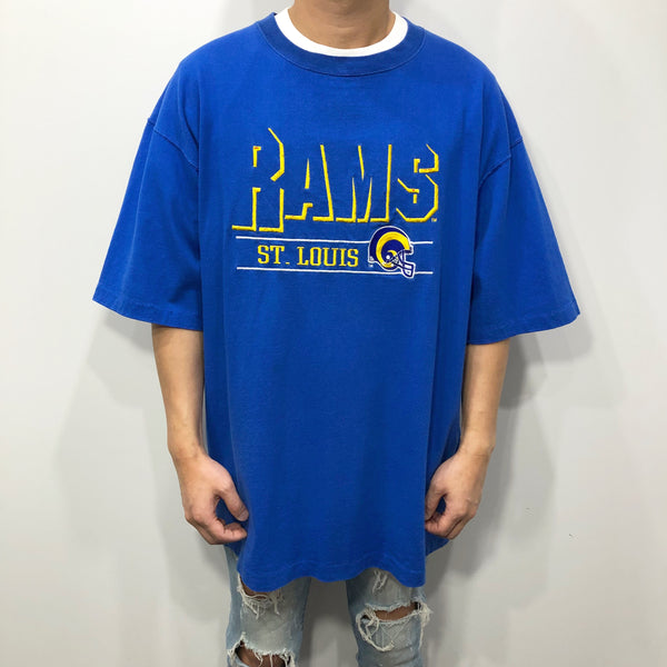 Vintage Logo Athletic T-Shirt NFL St. Louis Rams USA (2XL)