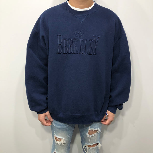 Vintage Russell Fleeced Sweatshirt California Uni Berkeley USA (L/BIG)