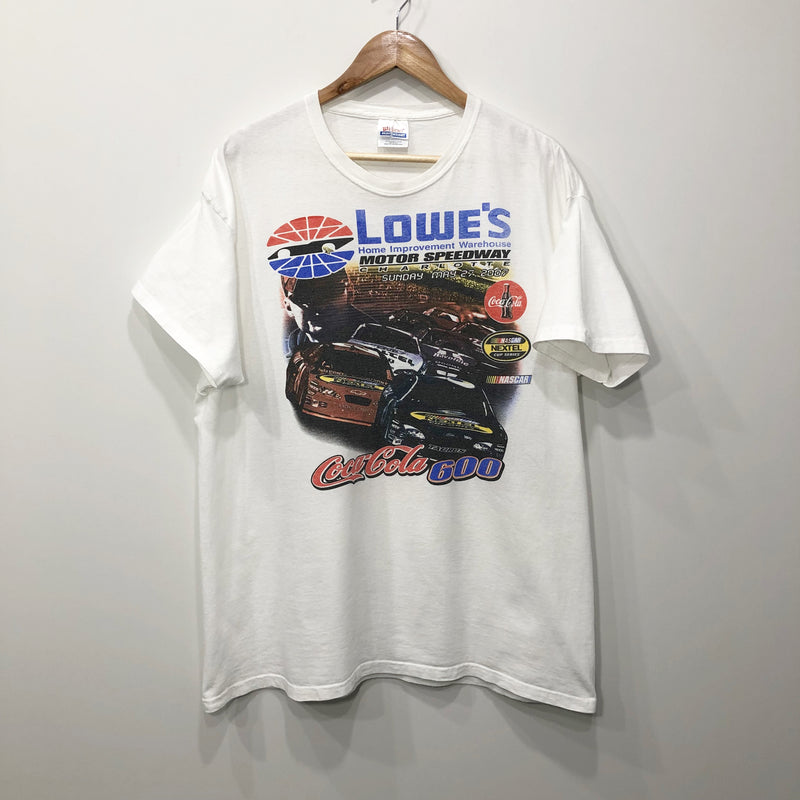 Hanes Nascar T-Shirt Lowe's Motor Speedway Coca-Cola 600 (XL)