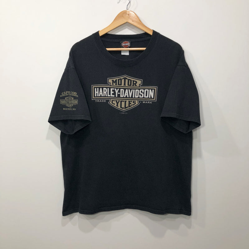 Harley Davidson T-Shirt Bourne Massachusetts (L)