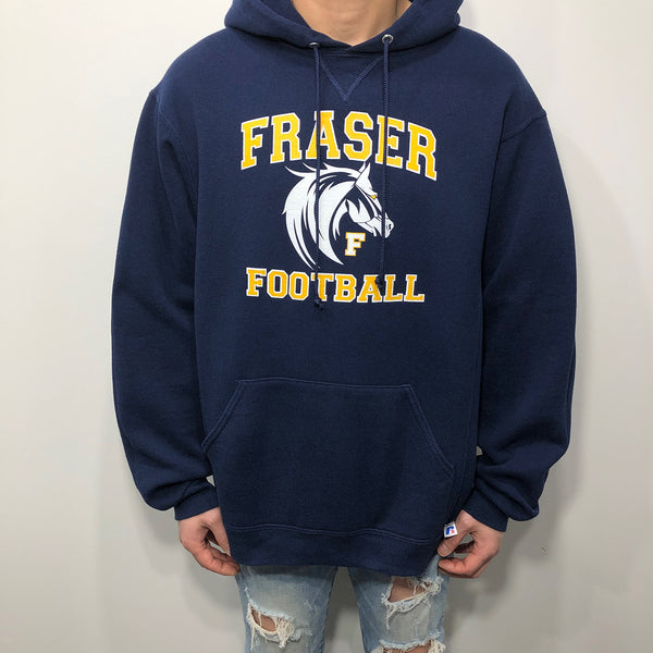 Russell Fleeced Hoodie Fraser School Michigan Football (M)
