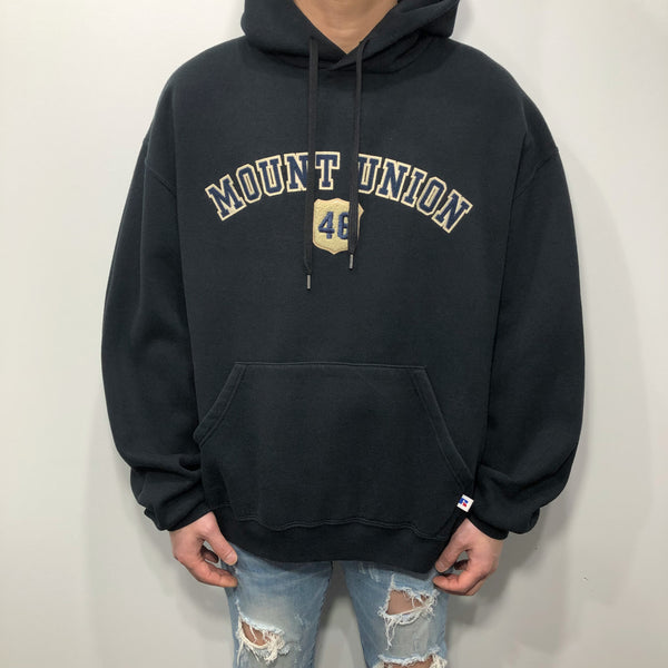 Vintage Russell Fleeced Hoodie Mount Union School Pennsylvania (L/SHORT)