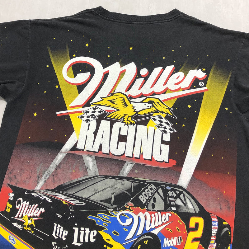 Vintage Nascar T-Shirt Miller #2 Rusty Wallace (XL)