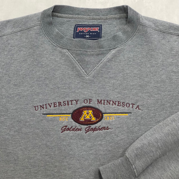 Vintage Jansport Fleeced Sweatshirt Minnesota Uni (M/BIG)