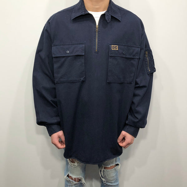 Vintage Tommy Hilfiger Quarter Zip Shirt (XL/TALL)