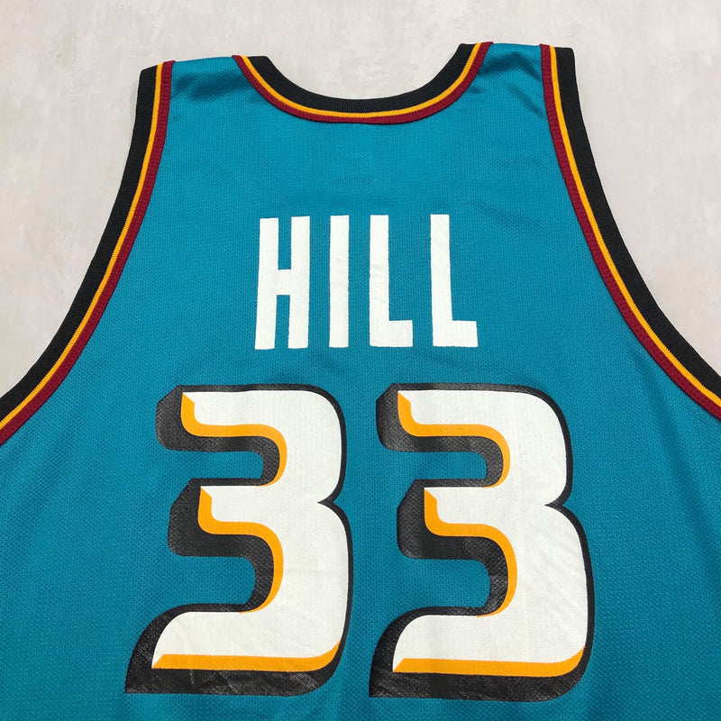 NBA Detroit Pistons #33 Hill Red Champion Jersey