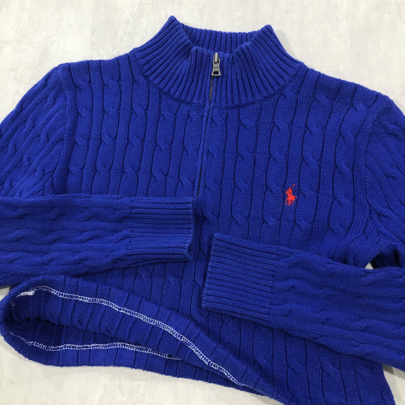Polo Ralph Lauren Cropped Knit Quarter Zip (W/S)