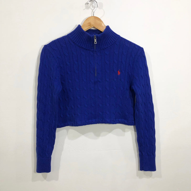 Polo Ralph Lauren Cropped Knit Quarter Zip (W/S)