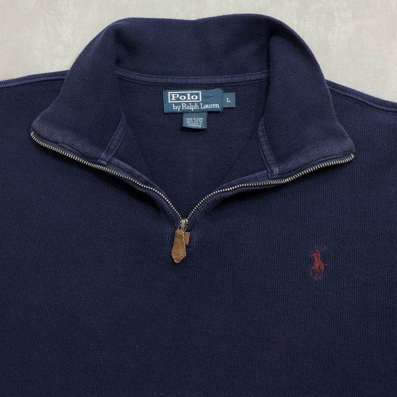 Polo Ralph Lauren Knit Quarter Zip (L/BIG/SHORT)