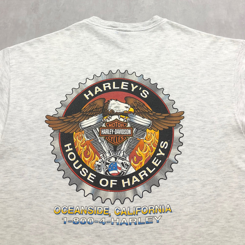 Harley Davidson T-Shirt 1996 Oceanside California (XL)