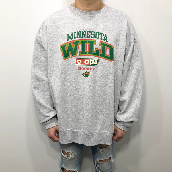 Vintage NHL Sweatshirt CCM Minnesota Wild (XL)
