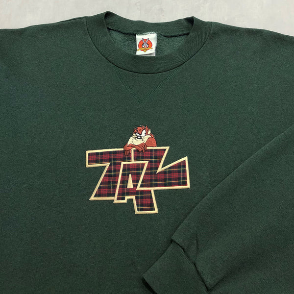 Vintage Looney Tunes Sweatshirt Taz USA (XL/SHORT)