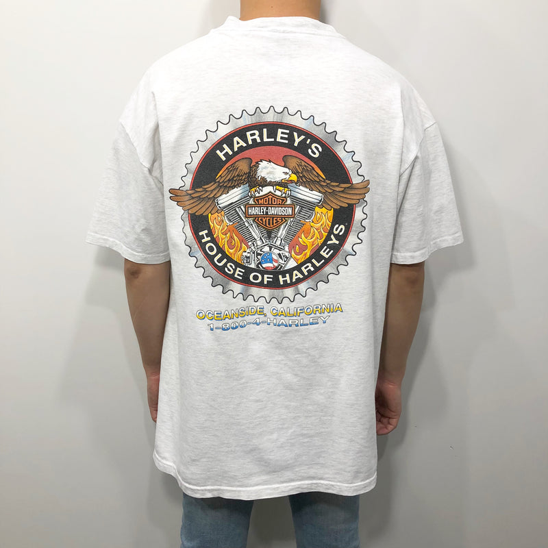 Harley Davidson T-Shirt 1996 Oceanside California (XL)