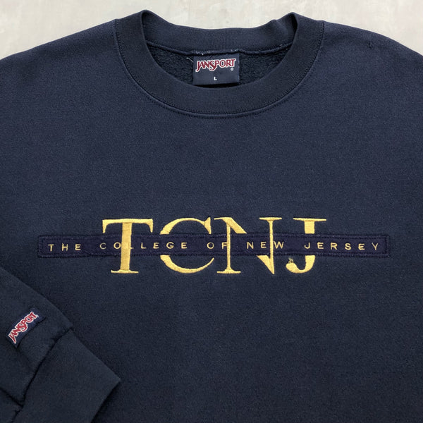 Vintage Jansport Sweatshirt The College of New Jersey (L/BIG)