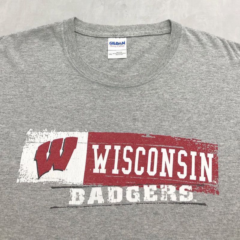 Gildan T-Shirt Wisconsin Uni Badgers (2XL/BIG)