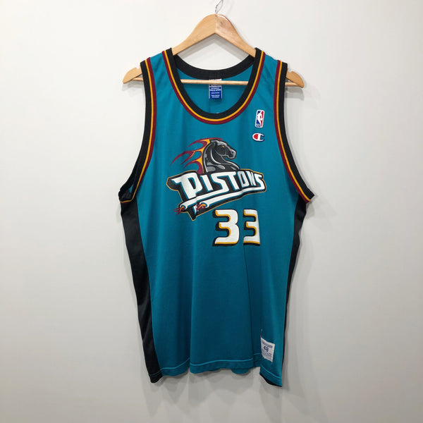 Vintage Champion NBA Jersey Detroit Pistons #33 Grant Hill USA (M/TALL)