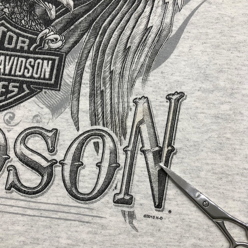 Harley Davidson T-Shirt Red Deer Alerta Canada (L)