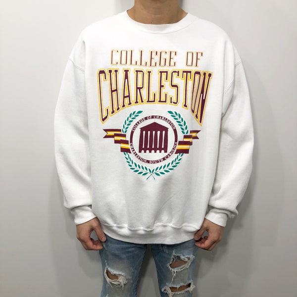 Vintage Fleeced Sweatshirt College of Charleston USA (L)